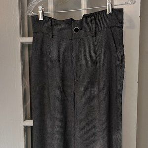 Corey Lynn Calter Pants Silk Palazzo Wide Leg Black White Size 4